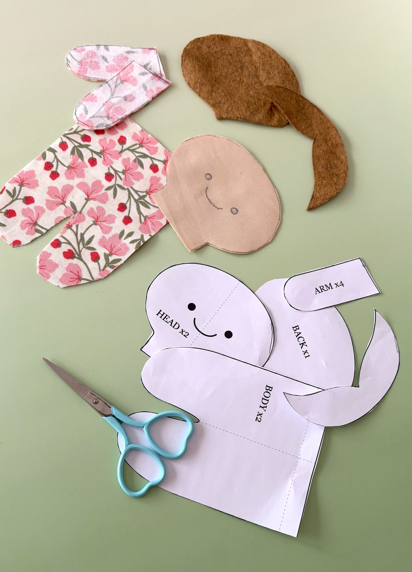 Pocket Podgekins Mini Doll Sewing Pattern