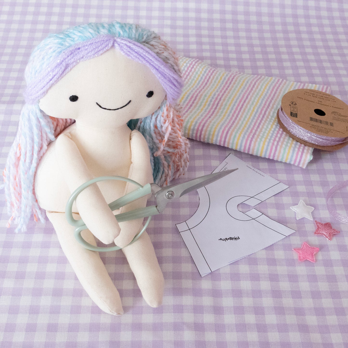 Podgekins Doll Sewing Pattern Dress Version