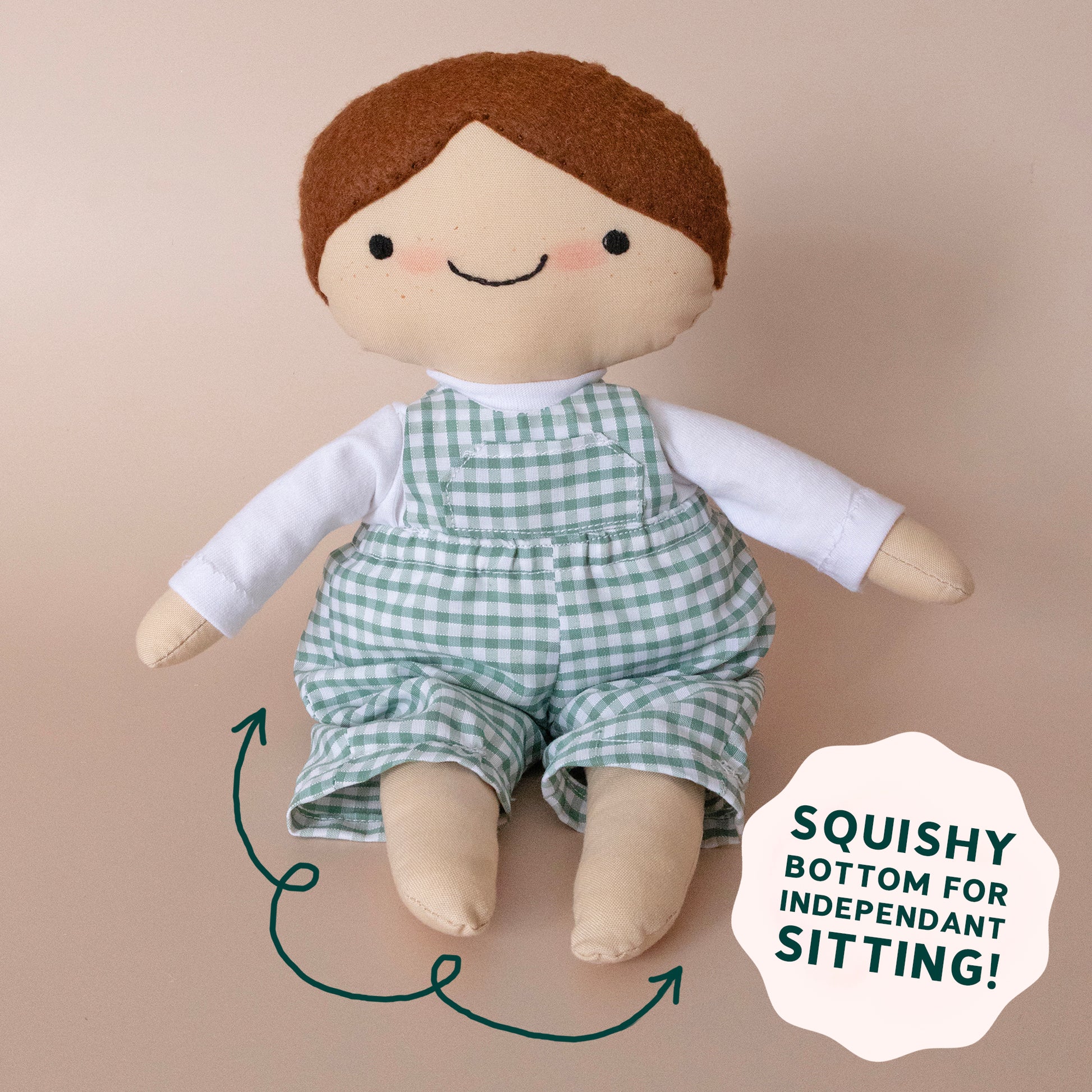 Podgekins Doll Sewing Pattern Dungarees Version
